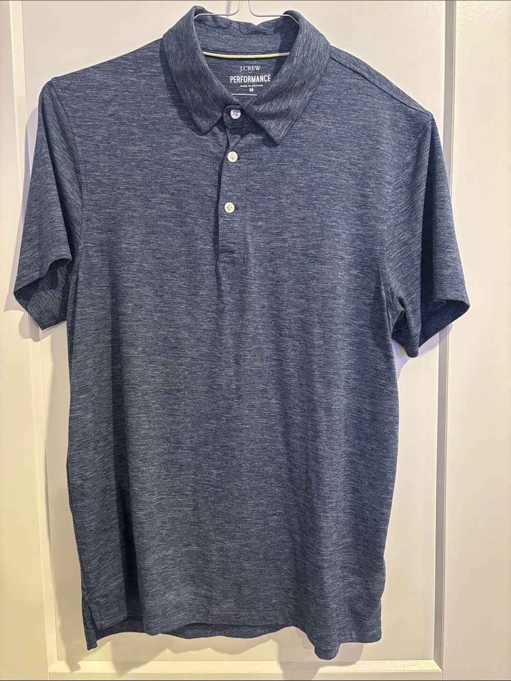 J. Crew Factory Men’s Short Sleeve Performance Polo Shirt Medium
